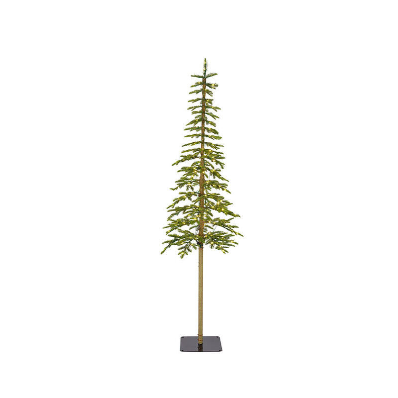Arbol De Navidad Microled, Ø41x180cm, Parpadeantes, 150 Leds, Blanco Calido. Everlands.