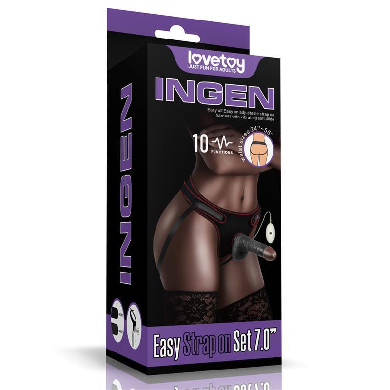 Arnés Ajustable Con Dildo 10 Funciones 7.0