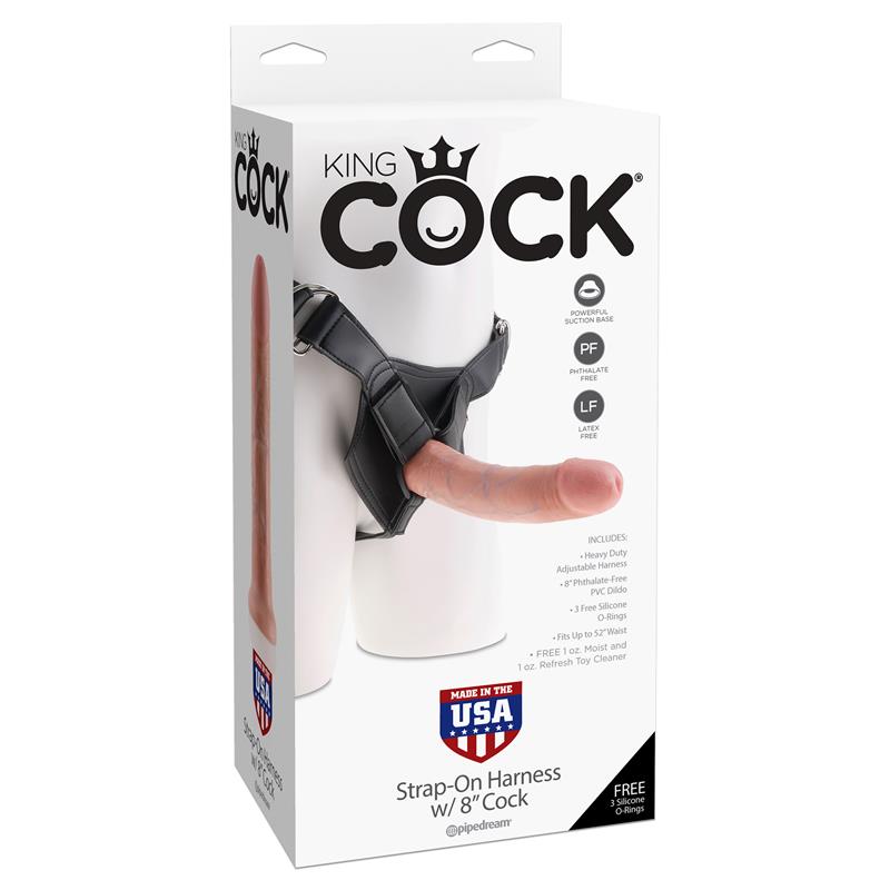 Arnés Ajustable Con Dildo 8 Color Natural