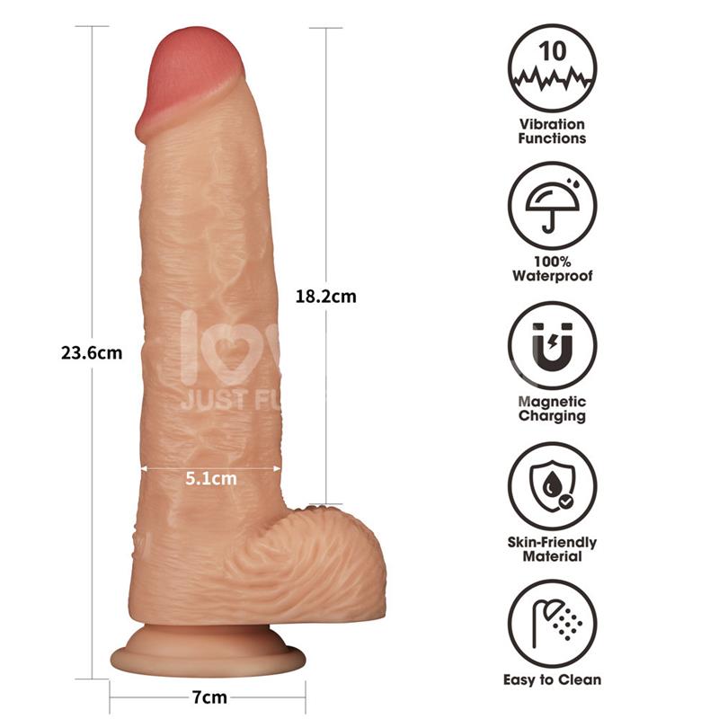 Arnés Con Dildo Con Vibración 9.5 Talla (Interno):Xs/S/M