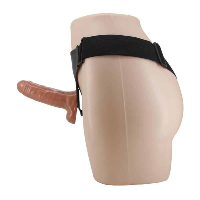 Arnés Con Dildo Doble Retractil Con Vibración