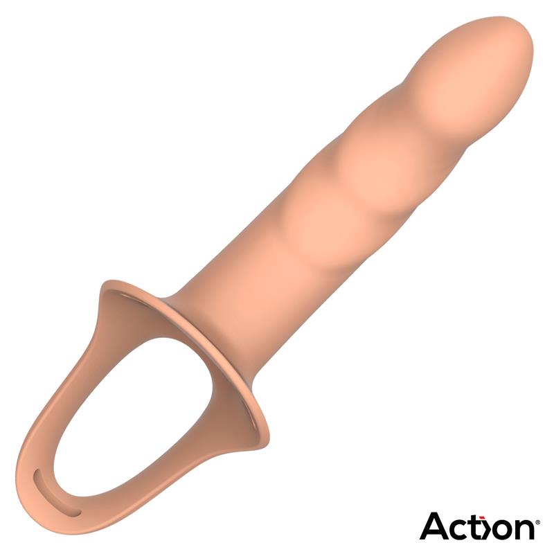 Arnés Strap-On Con Dildo Hueco Silicona Premium Talla L