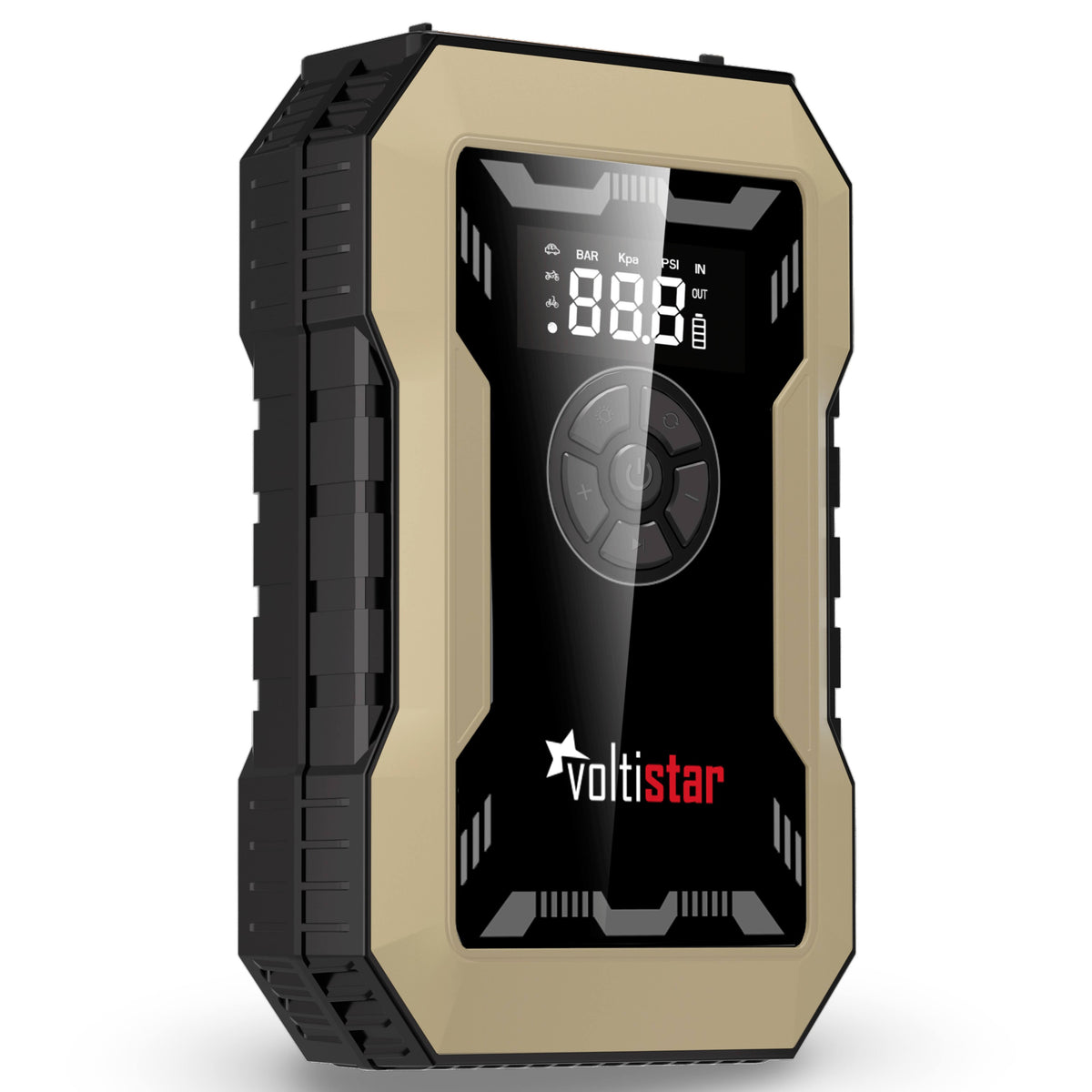 Arrancador De Bateria Con Compresor De Aire 10000Mah Inteligente Hasta 5L Gasolina Y 3L Diesel