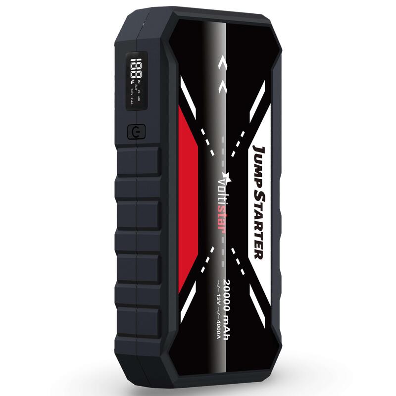 Arrancador De Coche 20000mah Inteligente Hasta 8l Gasolina Y 5l Diesel