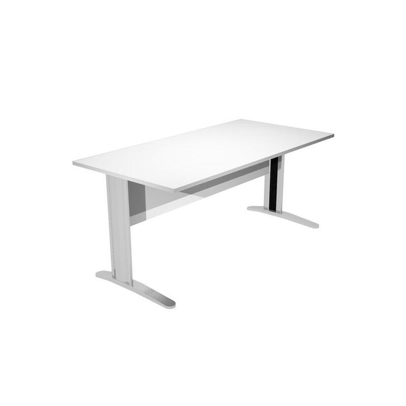 Artexport Mesa Escritorio Presto 140 Con Patas De Metal Tablero 22mm Blanco