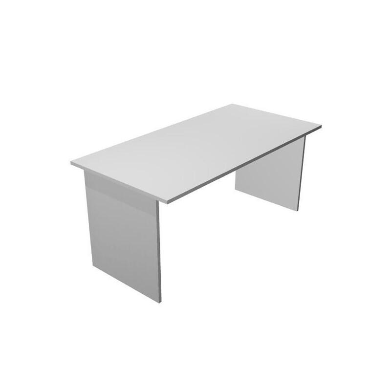 Artexport Mesa Escritorio Presto 160 Con Patas Panel Laterales Tablero De 22mm Gris