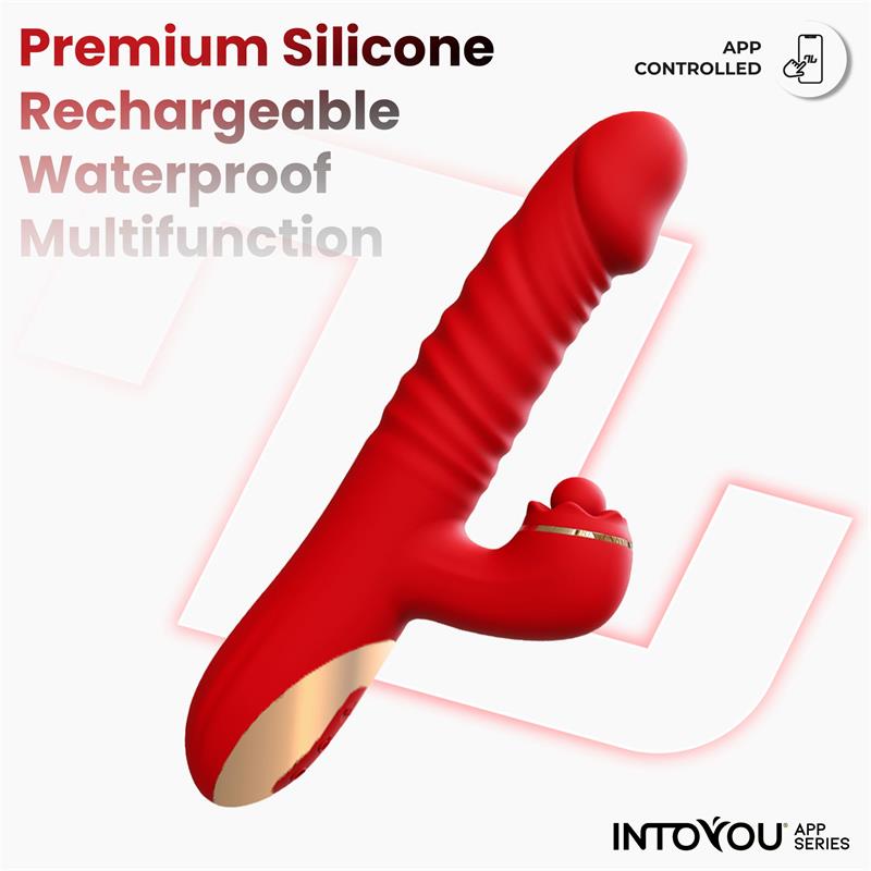 Vibrador  Ascen Con Thrusting Y Waving Y App Usb Magnético