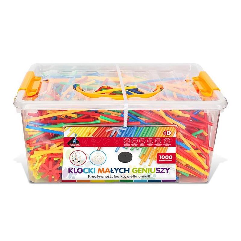 Askato Blocks - Little   Straws 1000 Pcs
