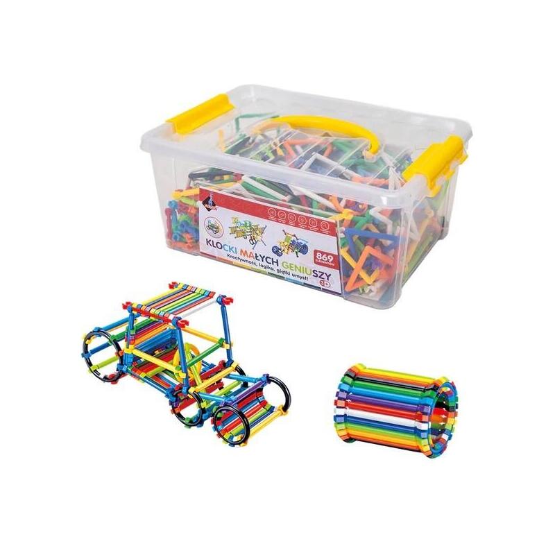 Askato Little Geniuses   Blocks - Sticks 869 Pcs