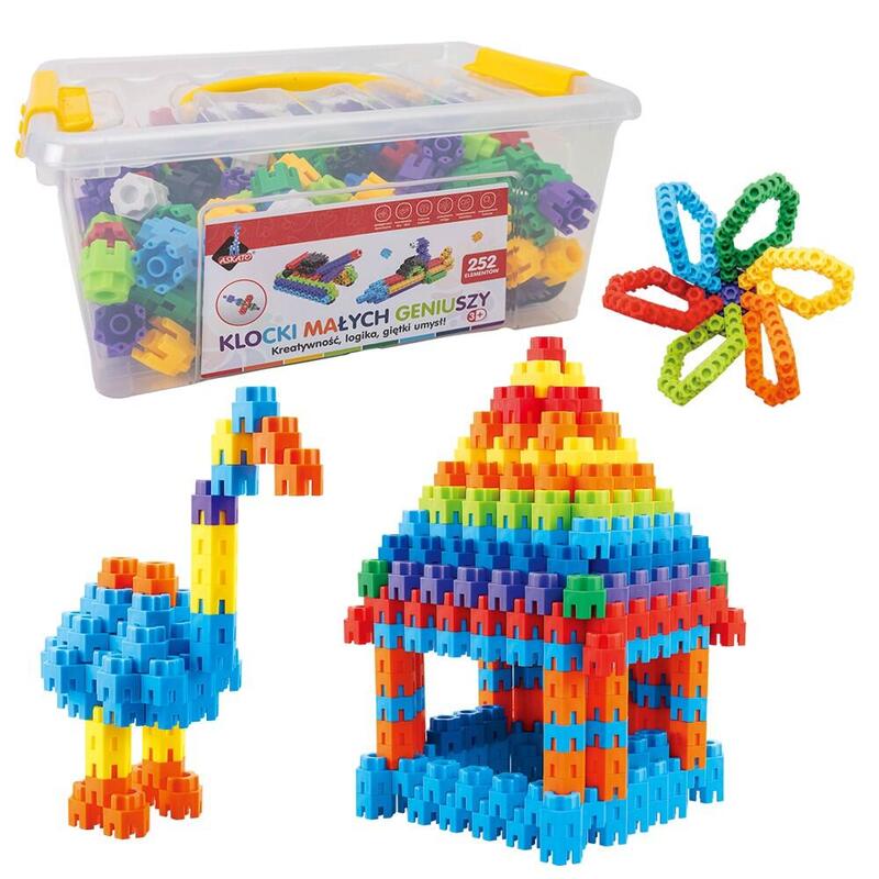 Askayo Little Geniuses'  Blocks, Screws 252 Pcs.
