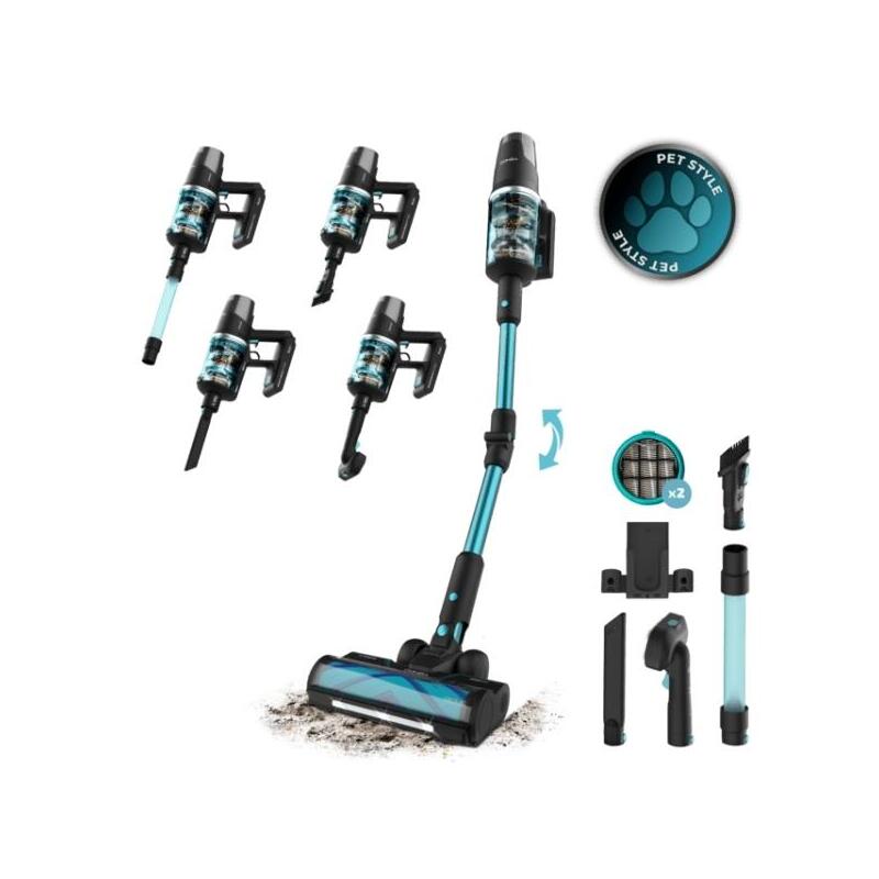 Aspirador Cecotec Rockstar 9500 Lunar Pet Flex  De Escoba Vertical - 780w - Autonomia 90min - Succion 30kpa - Luz Led -