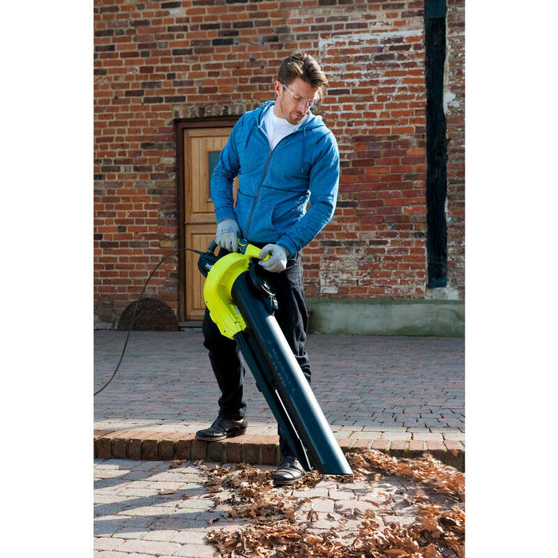 Aspirador Soplador Triturador Ryobi Rbv3000cesv 3000w Aspiración 16 M³ Min Trituración 16:1