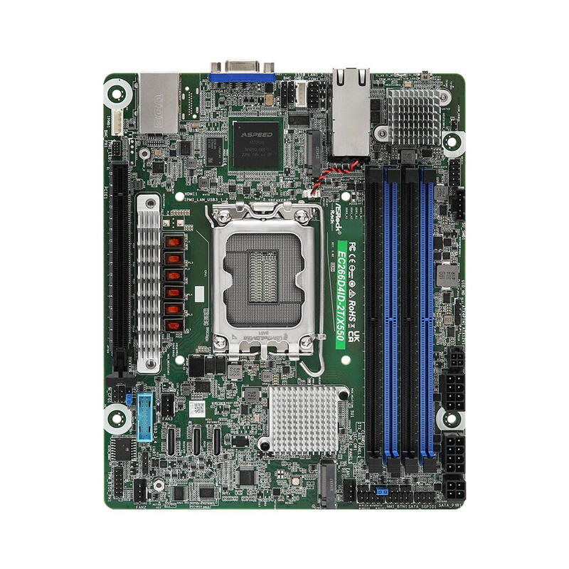 Asrock Placa Base Ec266d4id-2t/X550 Mini-Itx Socket 1700 Ddr5-Only Single