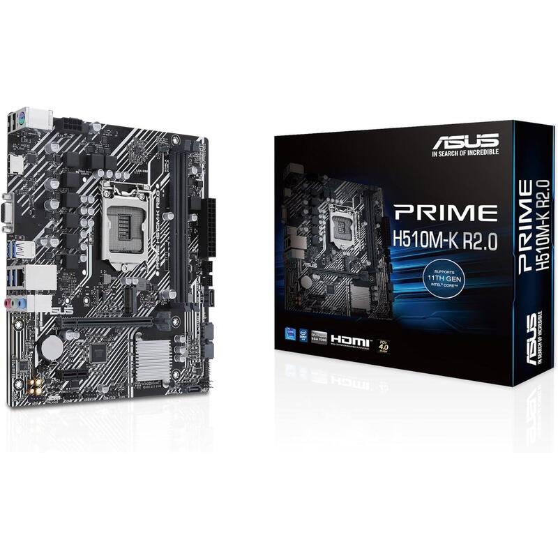 Asus Prime H510m-A R2.0 Lga1200 H470 M.2 Dp Hdmi Aura Mb