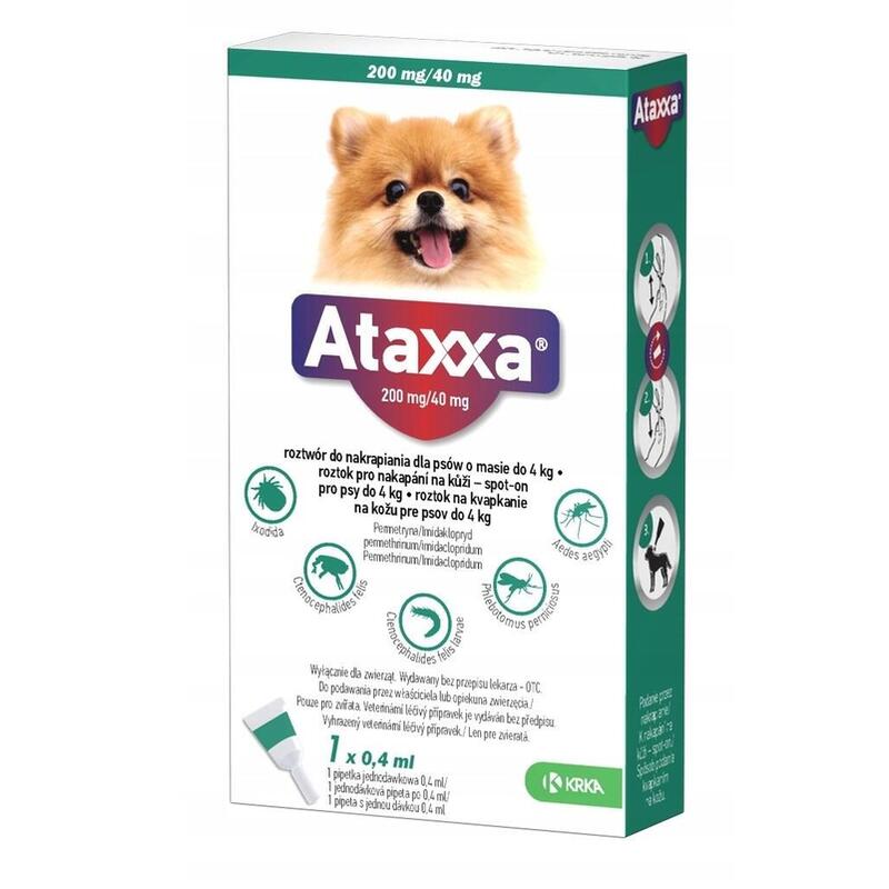 Ataxxa 200 Mg/40 Mg Spot On 0,4 Ml 1 Pipeta