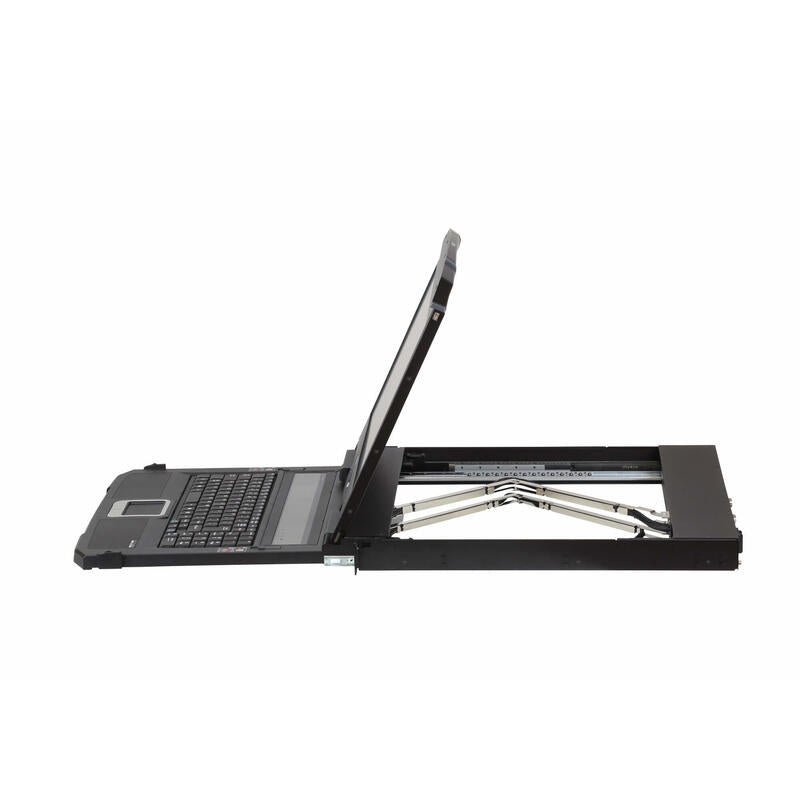 Aten Cl3800nw Kvm-Console 1u Ultra Short Depth Dual Rail Widescreen Fhd Lcd Console (Usb / Hdmi / Dvi / Vga), Diseño Alemán