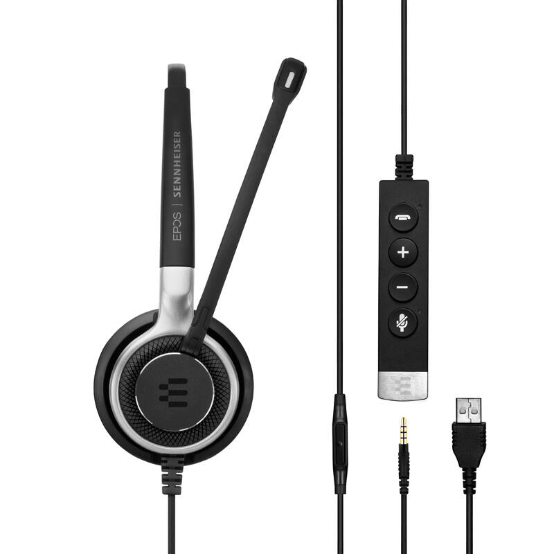 Epos Sennheiser Impact Sc 635 Usb Auriculares Diadema Conector De 3,5 Mm Usb Tipo A Negro, Plata