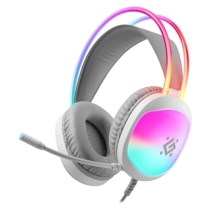 Auriculares Defender Eclipse Rgb Blancos