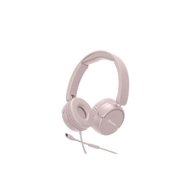 Auriculares Diadema Con Cable Energy Sistem Urban - Usb Tipo C · Micrófono · Rosa
