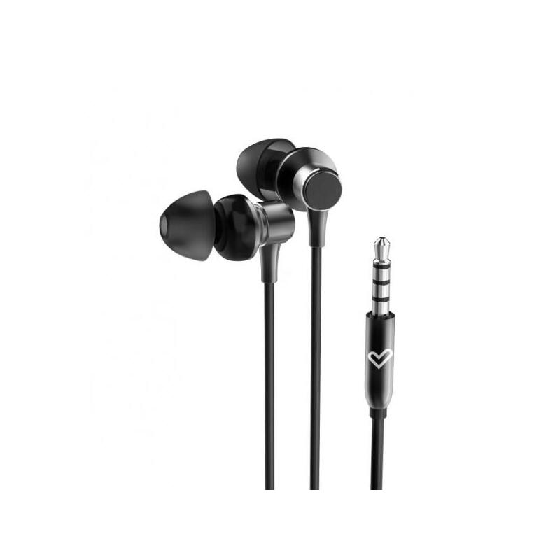Auriculares Energy Sistem Metallized  Con Cable - Microfono Integrado - Control De Volumen - Negro