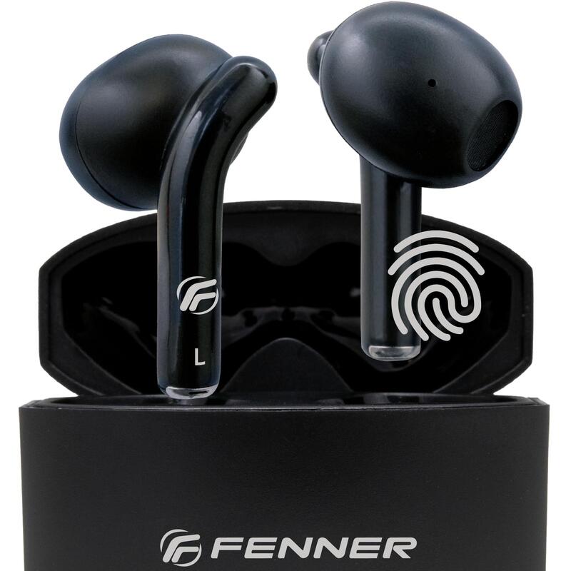 Auriculares Fenner  Bluetooth - Inalámbricos Estéreo Con Estuche De Carga Bluetooth 5.3 (Black)