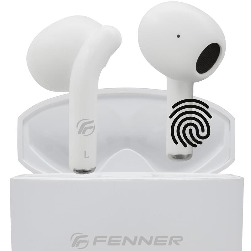 Auriculares Fenner  Bluetooth - Inalámbricos Estéreo Con Estuche De Carga Bluetooth 5.3 (White)