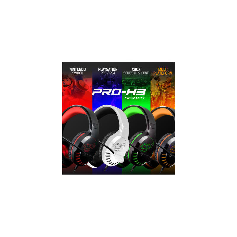 Auriculares Gaming Con Micrófono Spirit Of Gamer Pro-H3 Multiplataforma Edition Jack 3.5 Naranja