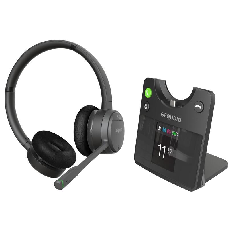 Auriculares Gequdio Gc-4 Dect Und Bt Duales  Inkl. Basismation