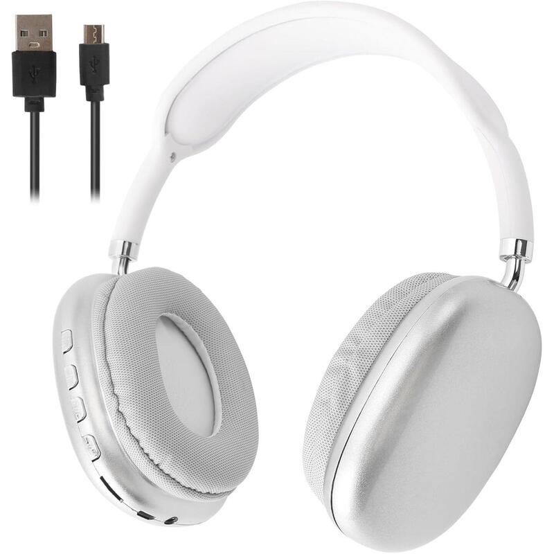 Auriculares Inalámbricos Bluetooth P9 Pro Max Con Cancelación De Ruido, Blanco