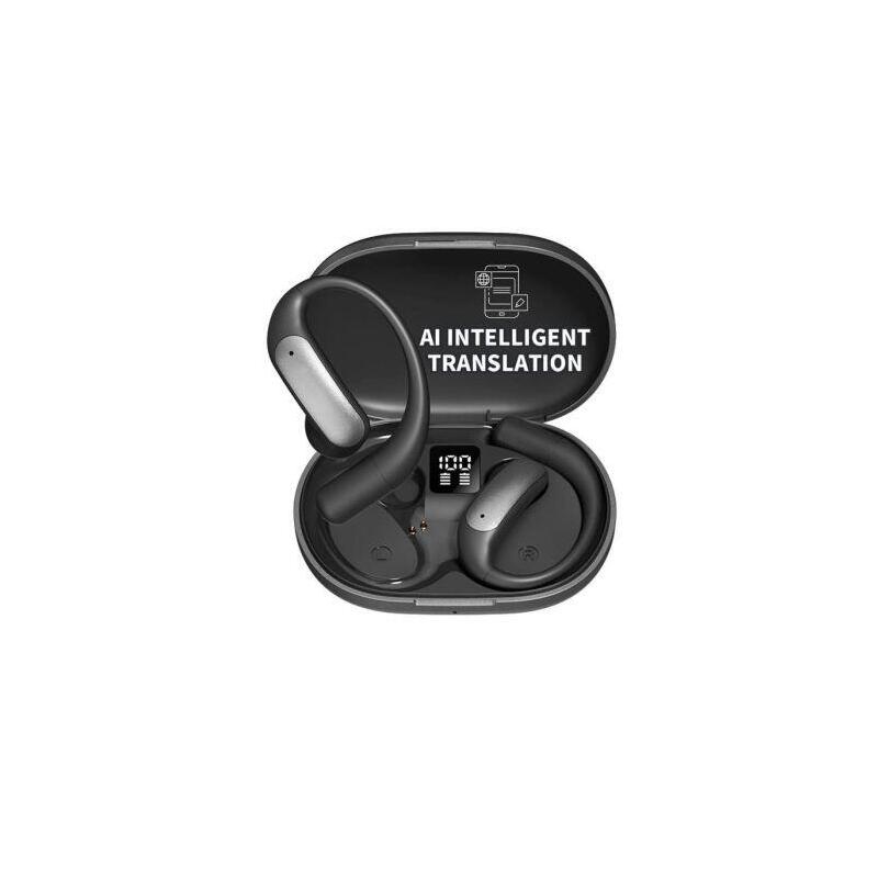 Auriculares Inalámbricos M127  - Bt 5.4 · Microfono · Estuche De Carga · Traductor Ia · Negro