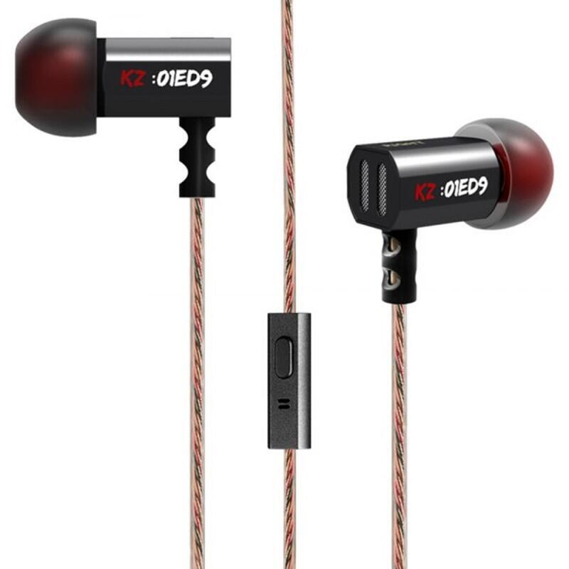 Auriculares Kz Ed9 Hi-Fi Negro Con Micrófono