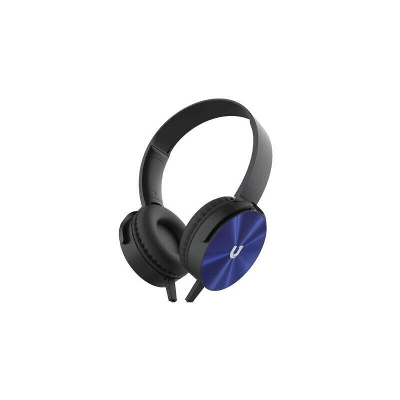 Auriculares Micro Unico Con Cable Con Diadema Azul