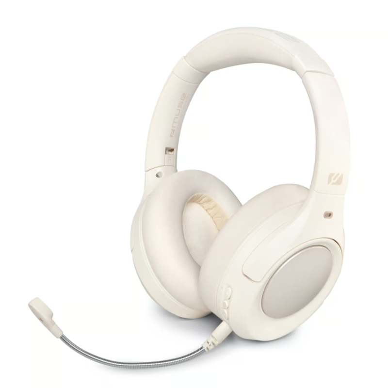 Auriculares Muse M-295 Inalámbricos Anc, White