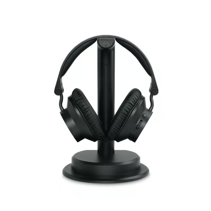 Auriculares Muse Tv Con Base De Carga Y Transmisor M-282 Ctv, Negro