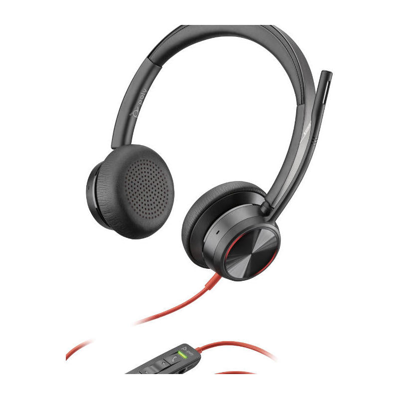Auriculares Plantronics Blackwire 8225 Bin. Usba Binaurales Usb Auriculares Mit Active Noise Cancelling
