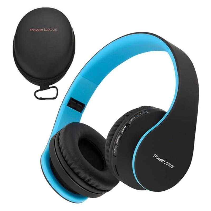 Auriculares  Powerlocus P1 Negro/Azul  Bluetooth