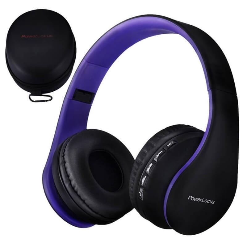 Auriculares  Powerlocus P1 Negro/Púrpura  Bluetooth