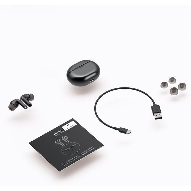 Auriculares  Soundpeats Air 4 Pro Anc Negro  Bluetooth