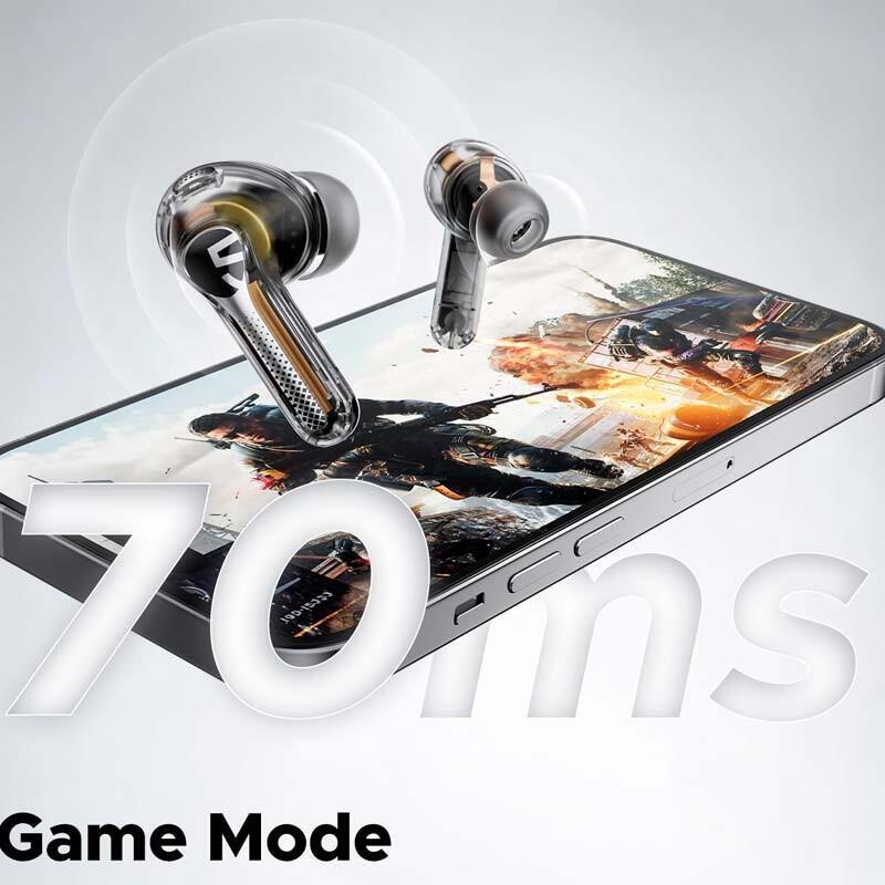 Auriculares  Soundpeats Capsule3 Pro Tws Negro Transparente  Bluetooth