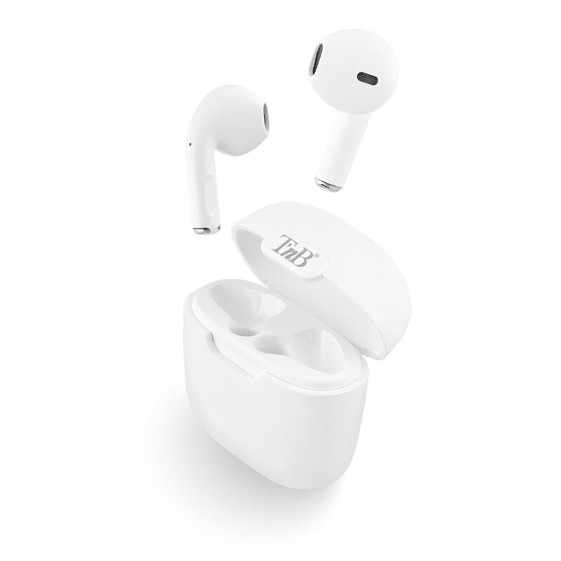 Auriculares T'Nb Bluetooth Inalámbricos  Con Control Táctil, Micrófono Blanco