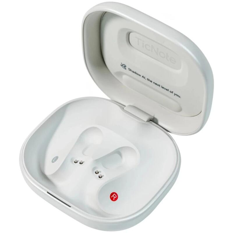 Auriculares Ticnote Pods 4g Open-Ear Con Transcripción Ia Y Esim  Blanco