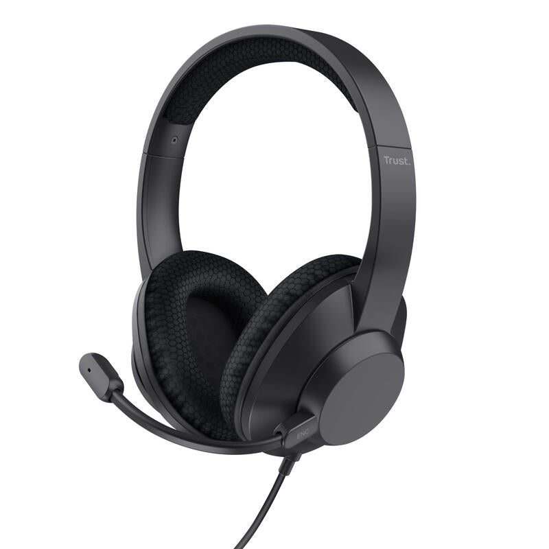 Auriculares Trust Ayda Max Usb-Enc Con Micrófono Usb Negros