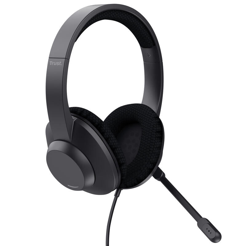 Auriculares Trust Ayda Max Usb-Enc Con Micrófono Usb Negros