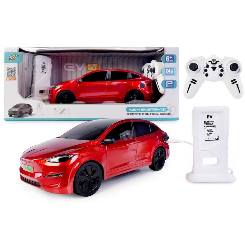 Auto R/C Ze Stacja Ladowania Czerwone