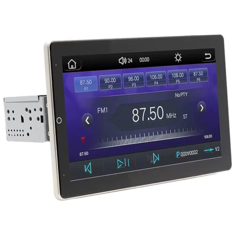 Autorradio 1 Din Swm Yt-9930l 10.1 Pulgadas Bluetooth/Carplay Inalámbrico Usb Negro