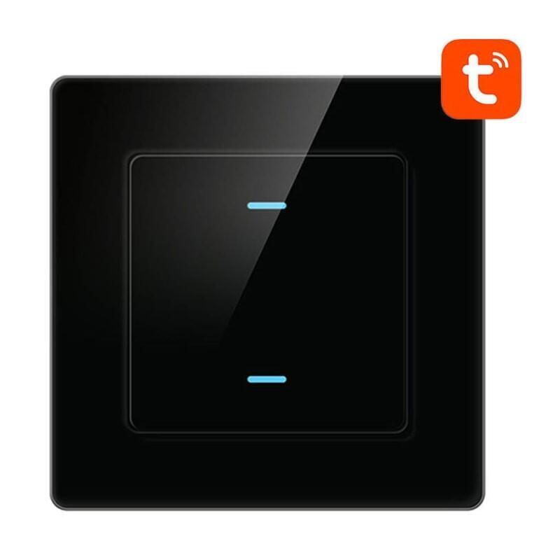 Avatto N-Ts10-B2 2 Botones Wifi Negro - Interruptor Táctil Inteligente