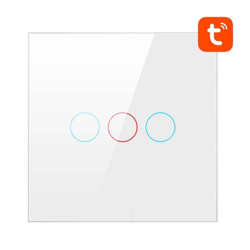 Avatto Ts02-Eu-W3 3 Botones Wifi Blanco - Interruptor Táctil Inteligente
