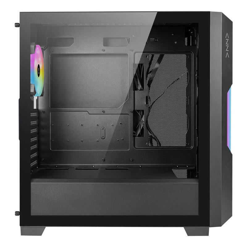Azza Guardian 520bg Gaming Miditower Black Rgb Glassgitter Retail