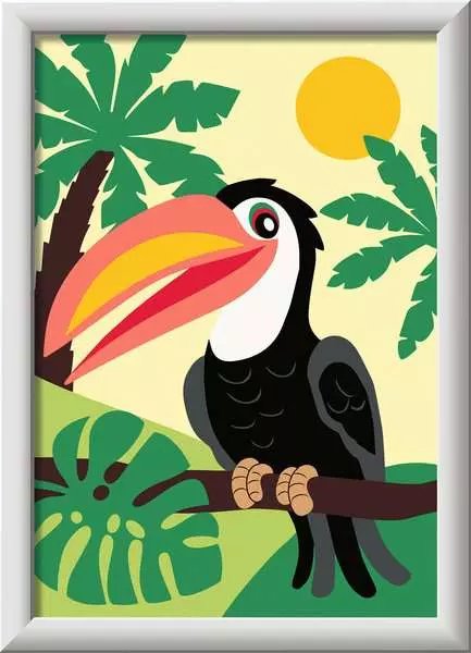 Pintura De Ravensburger Para Números - Tukan En La Jungla 23762