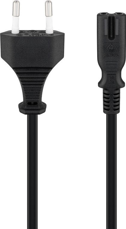 EAN 4040849500848 - Goobay 50084 cable de transmisión Negro 1,5 m CEE7/16 C7 acoplador imagen 1